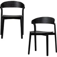 Woood eetkamerstoel Cras (set van 2)