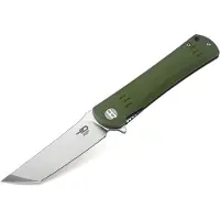Bestech Zakmes BG06-B-1 - 95 mm - RVS/G10 - Groen