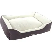 Flamingo Alisha - Mand Honden - Mand Alisha Rechthoekig Donker Taupe 100x80x25cm - 1st - 133803 - 1st