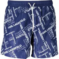 Karl Lagerfeld Blu Polyester Heren Zwem Boxer
