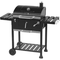 Kitchenbrothers Smoker BBQ – Verstelbaar – 120,5 x 62,5 x 119,5 cm – Zwart