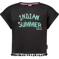 B.NOSY Meisjes t-shirt - Mara - Zwart. Maat: 116