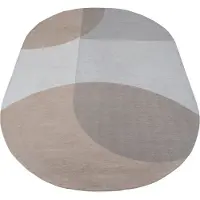 Veer Carpets Vloerkleed eli beige ovaal 200 x 290 cm