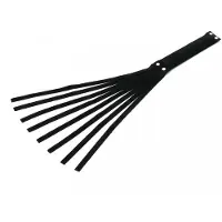 Rimba Suede Streelzweep 42 cm Lang Zwart Leer