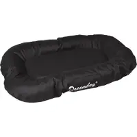Flamingo Hondenmand Dreambay Ovaal Zwart – 80x60x14 cm – waterafstotend & wasbare hoes – duurzaam hondenkussen –