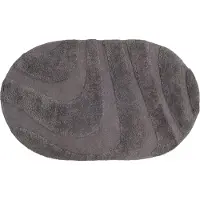 Veer Carpets Badmat beau grey ovaal 50 x 80 cm