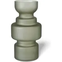 Dulaire Vaas Modern Design Groen Glas 30 cm