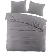 Papillon Dekbedovertrek Mousseline Katoen Rome - grijs 140x200/220cm