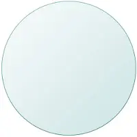 vidaXL Tafelblad van gehard glas 600 mm rond