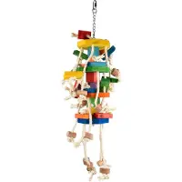 Flamingo Vogelspeelgoed Kooihanger Rainbow cis