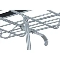 Basil Aluminium fietsmand vooraan Portland - zilver - 43,5 x 36 x 22,5 cm