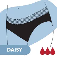 Bamboozy Bamboo Menstruatie Slip Daisy