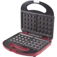 Beper BT.602H - Wafelijzer - Wafelmaker - Dubbele Anti-aanbaklaag - Indicatielampje - 780 Watt - Hip Design - Makkelijk Opbergbaar