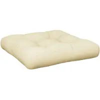 vidaXL Palletkussen 50x50x12 cm stof crèmekleurig