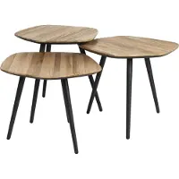 White Label Salontafel Cuties Brown - Set of 3
