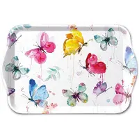 Ambiente Tray Melamine Vlinders 13x21cm