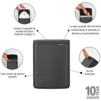 Brabantia Bo Prullenbak - 12 liter - Mineral Infinite Grey