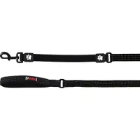 Flamingo Zorba - Looplijn Honden - Looplijn Elastisch No Shock Zorba Zwart 75cm 25mm - 1st - 133989 - 1st