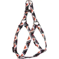 Flamingo Stian Step&go - Harnas Honden - Harnas Step&go Stian Wit/zwart/ Oranje Xs 30-40cm 10mm - 1st - 128010 - 1st