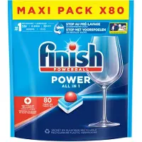Finish Power All-in-1 vaatwastabletten | Regular | 80 tabs