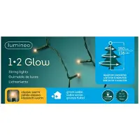Lumineo Kerstverlichting 1-2 Glow 150cm 126xLED Warmwit warmwit Kunststof