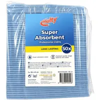 Multy Vaatdoeken viscose 50-pack blauw blauw Viscose Schoonmaakdoek