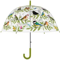 Esschert Design Deze Vrolijke Transparante Paraplu Voorzien Van Een Vogelprint Is Voorzien Van