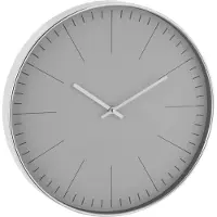 Dulaire Wandklok Zilver Modern Ø 40 cm