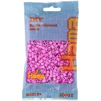 HAMA Beads HAMA - 207-48 - Creatieve hobby's - Kralen en sieraden - Zakje 1000 kralen - Pastelroze