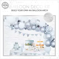 Globos Nordic Ballonnen boog set zilver