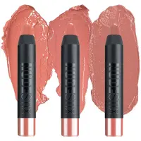 Nudestix Nude Natural Lips Kit - 3-delige Mini Gel Kleur Lip + Wangen Balsem Set in Hydraterende Nude Tinten