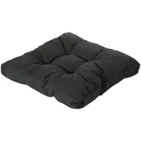 Madison Loungekussen Zit Florance Rib Black (73 x 73 cm)