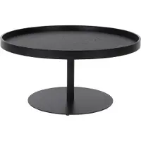White Label Bijzettafel Yuri Black - Maat L