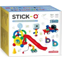 Stick-O Creator Set - magnetisch speelgoed - 60 stuks - magneten speelgoed - baby blokken