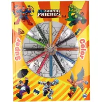 Boek Specials Nederland BV Super color kleurboek dc super friends met potloden