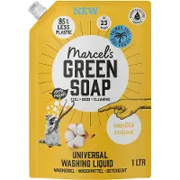 Marcel's Green Soap 2+3 gratis2+3 gratis: Wasmiddel Navul Vanille & Katoen 23 Wasbeurten 1 liter