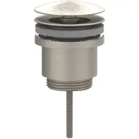 Ivy Aia Toebehoren Design plug always open Geborsteld nickel PVD