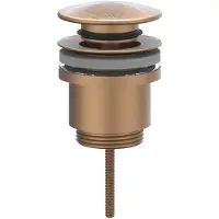 Ivy Aia Design afvoerplug stop&go geborsteld mat koper pvd