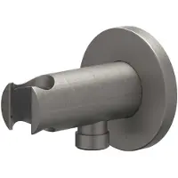 Ivy Aia Wandsteun met geintegreerde wateruitlaat 1/2 geborsteld metal black pvd