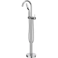 Ivy Aia Badmengkraan Bond Vrijstaand Met Draaibare Uitloop Slang 150 cm En 3-Standen Handdouche Chroom