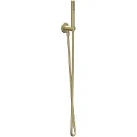 Ivy Aia Algemeen Handdoucheset, slang 150cm, wandhouder met uitlaat en staafhanddouche Geborsteld mat goud PVD