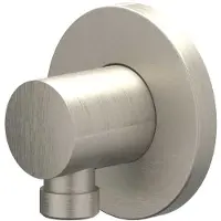 Ivy Aia Wanduitlaat 1/2" - Geborsteld Nickel PVD - Messing - Kranen, Douchekranen, Douchekophouders & Uitlaten - 8718835180188 - Kranen, Douchekranen, Douchekophouders & uitlaten