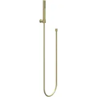 Ivy Aia Algemeen Handdoucheset, slang 150cm, wandhouder en staafhanddouche Geborsteld mat goud PVD