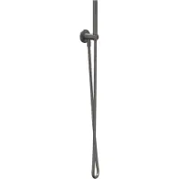 Ivy Aia Algemeen Handdoucheset, slang 150cm, wandhouder met uitlaat en staafhanddouche Geborsteld metal black PVD