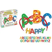 Dede - Activiteit Met Brieven- Knutselset - Handwerken -Montessori speelgoed - ACTIVITY WITH LETTERS 140 PCS. - 140 Stuks