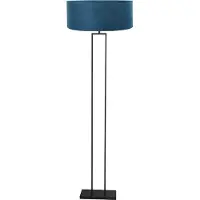 Steinhauer Vloerlamp 160cm Stang zwart met blauwe kap