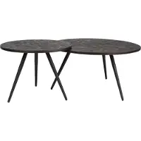 White Label Salontafel Webster Brown - Set of 2