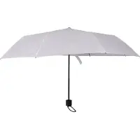 Discountershop Paraplu voor Heren en Dames Witte Opvouwbare | Compact en Stevig | 98cm Diameter