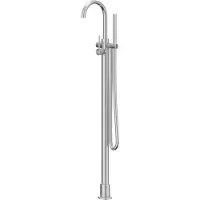 Ivy Aia Concord Badmengkraan vrijstaand met draaibare uitloop, slang 150cm en staafhanddouche RVS316 geborsteld