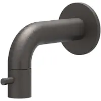Ivy Aia Concord Fonteinkraan wandmodel niet inkortbaar HOH10cm RVS316 geborsteld carbon black PVD